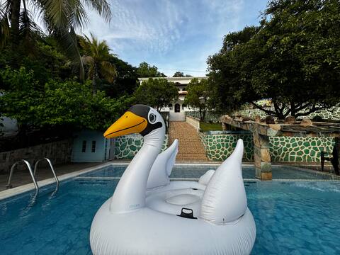 Ocean View Villa@Surf City+Pool+Waterfall+Starlink