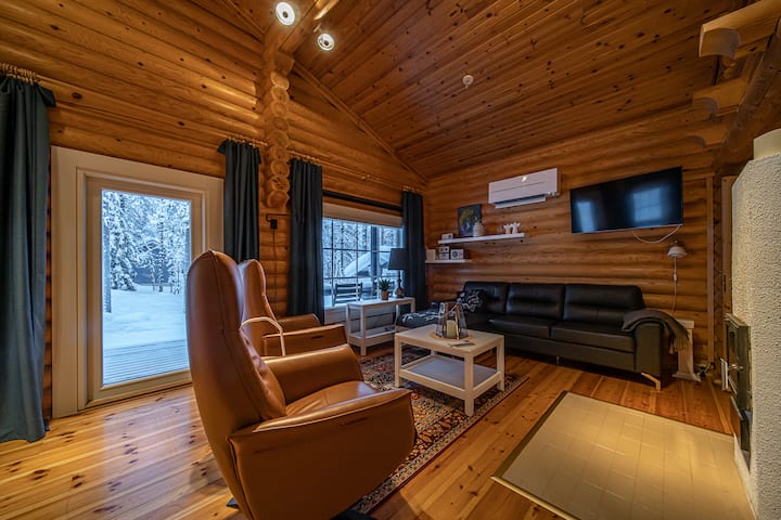 Charming Log Cabin Near Ski Tracks For Six, Sauna - Lappland