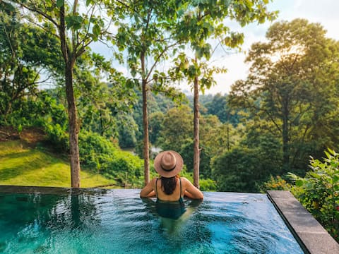Nature Retreat Pool Villa Near Surf & Sunsets