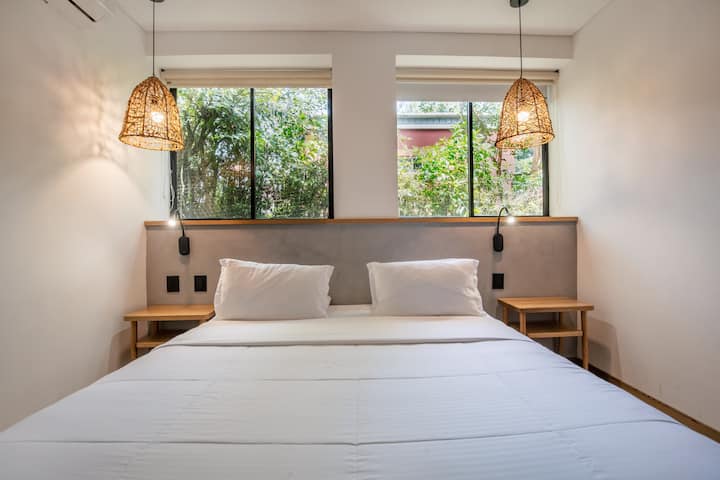 Rest and recharge in serene comfort: Stylish, tranquil bedrooms designed for a peaceful night's sleep and ultimate relaxation.