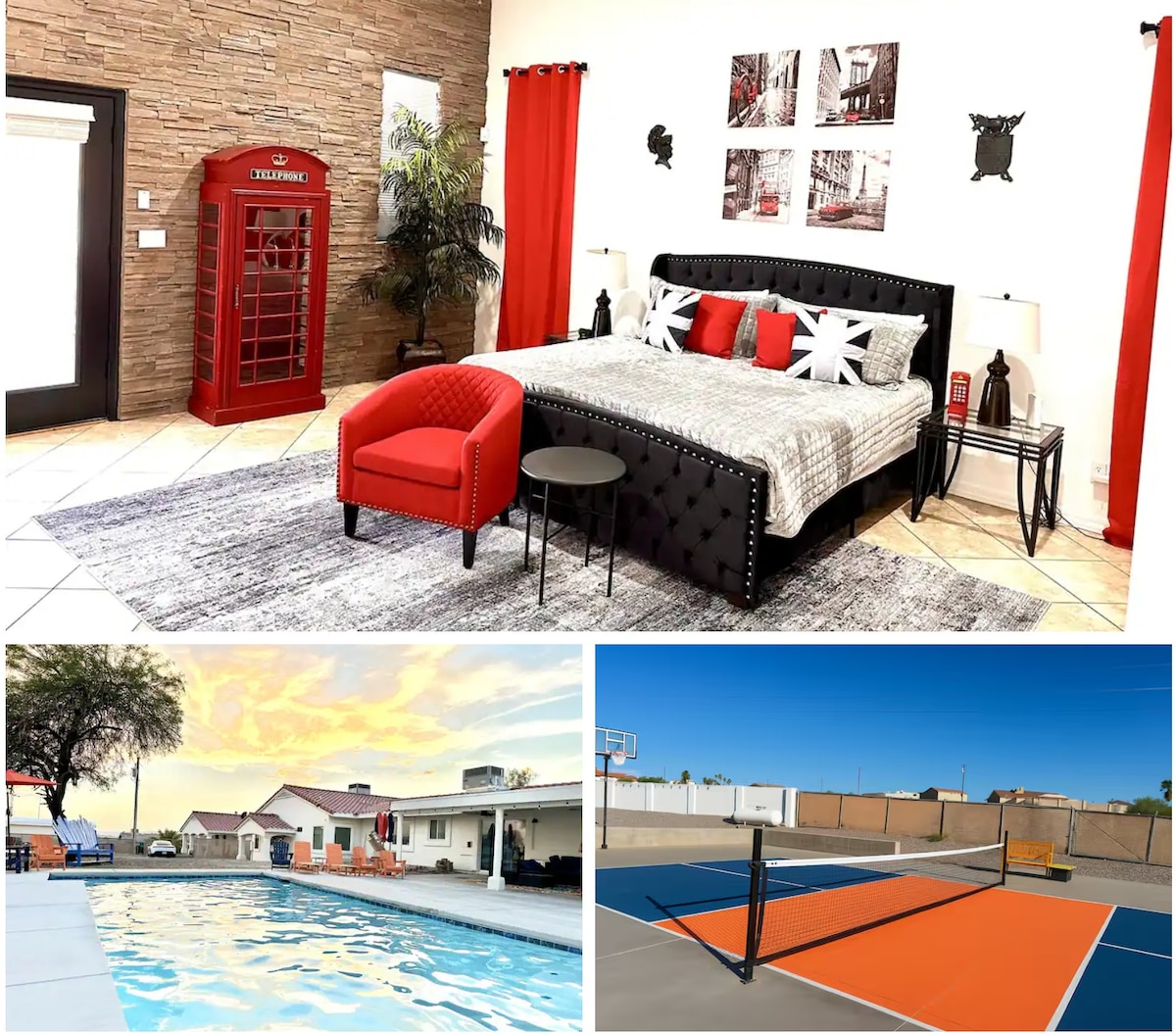 HavaMansion-Sleeps 22 Casita Pool Pickleball Spa - Houses for Rent