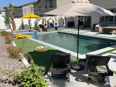 Coachella Festival Oasis (Pool Spa/BBQ/Games)