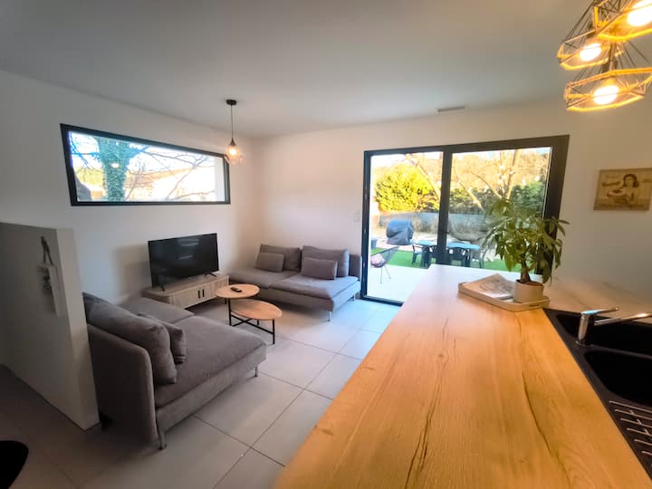 Villa Individuelle Clim3ch Piscine Jardin Clos Sud - Apt