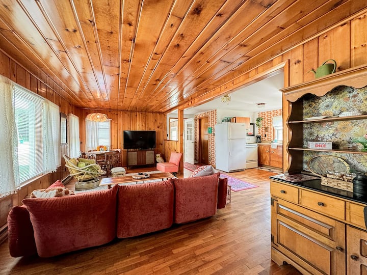 Retro Knotty Pine Pet Friendly Near Lake. - Dowagiac, MI