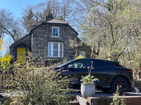 House with woodland waterfalls - walk to Zip World