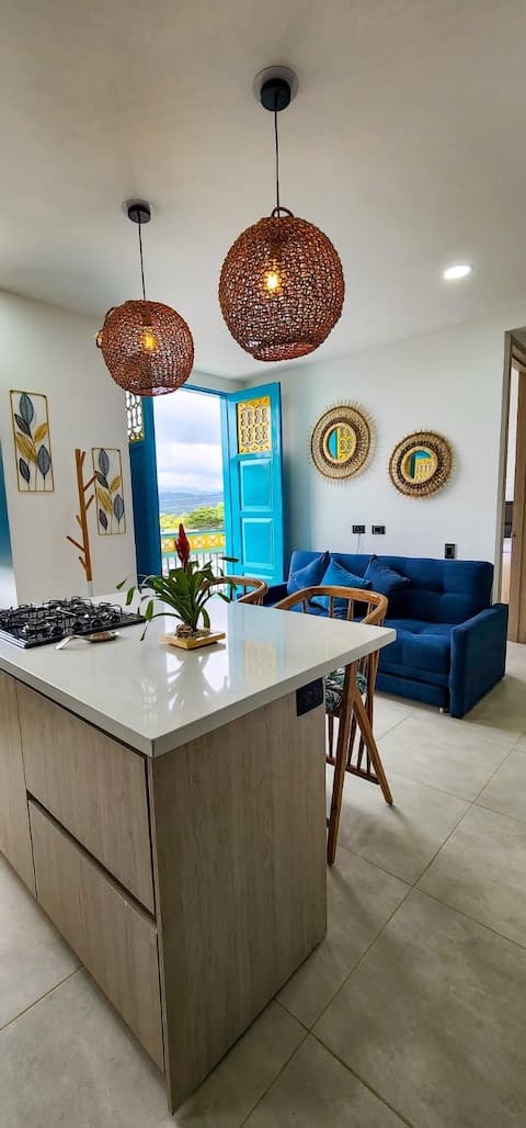 Top Airbnb: Apt 5 Stars+WiFi+Kitchen+Great Location+Parking in Filandia