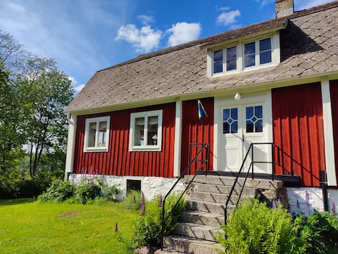 Idyllic secluded farmhouse in Sweden with lake views