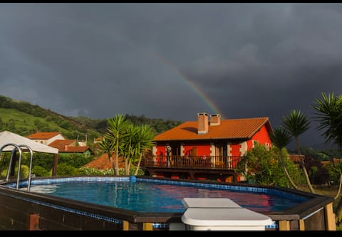Country house with pool, nature reserve, relaxation
