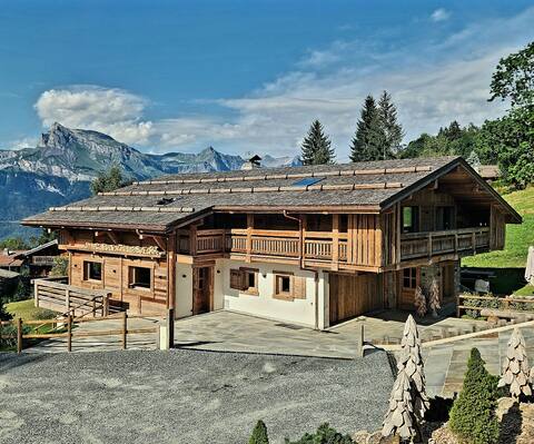 Chalet on the ski slopes