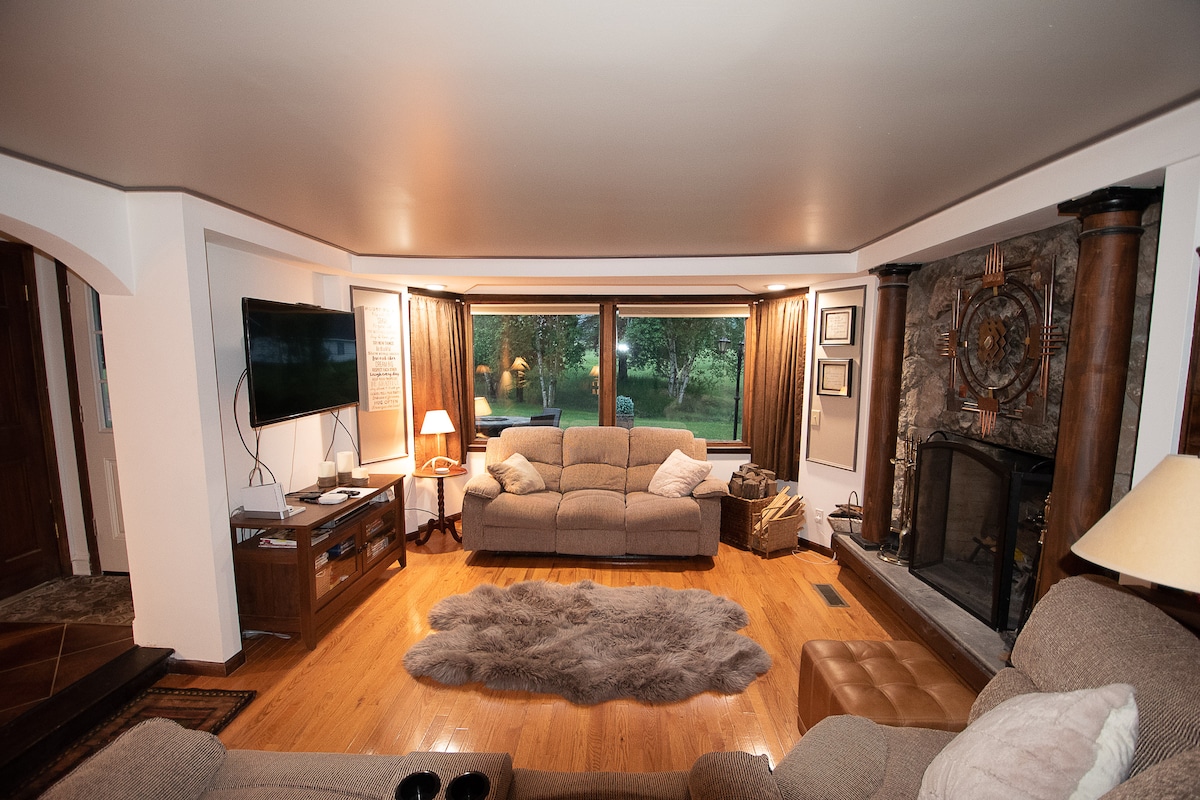 Zona de estar en la sala de estar. 