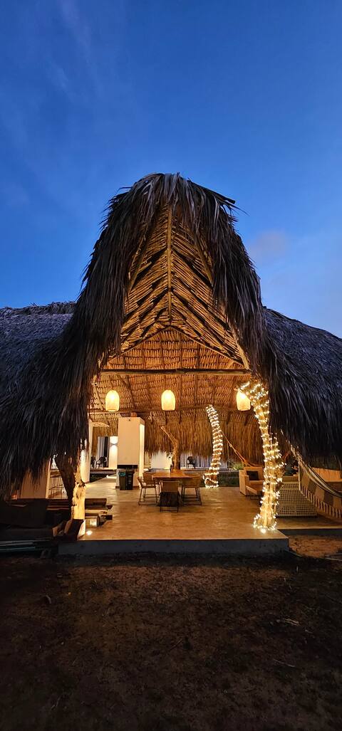 Eco-cabin with a private beach