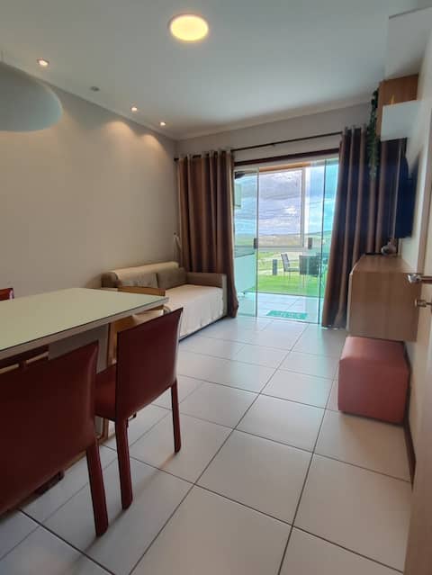 Imóvel de sucesso: Beautiful flat with access to the small farm and recreation. em Sairé