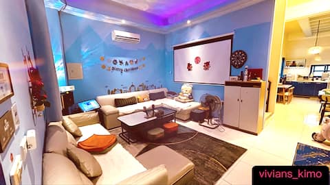 Blue and White Villa / Special offer for bookings from May 3 to May 5 / 133-inch ultra-large screen 