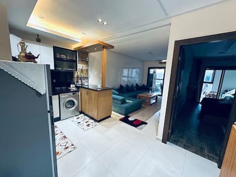 Successful Airbnb property: Fabulous sea view apartment with IPTV-Netflix fiber in Mehdya