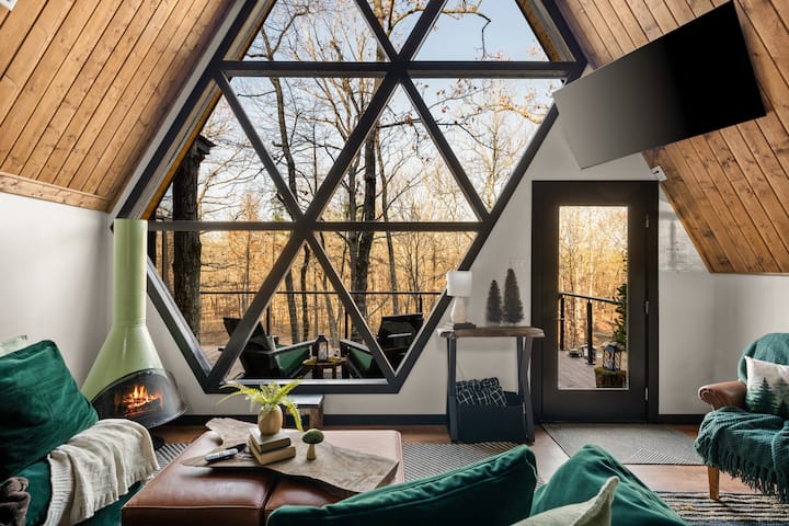 Evergreen Dreams | A-Frame Retreat + Hot Tub/Sauna - Cabins for