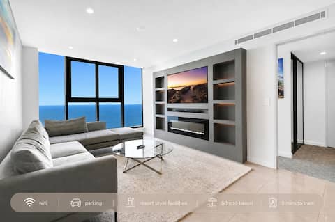 61 Floor Ocean View 2BR | Parking | Walk to Beach