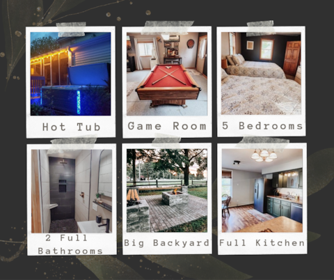 Hot Tub+Game Room-The Hangout XL