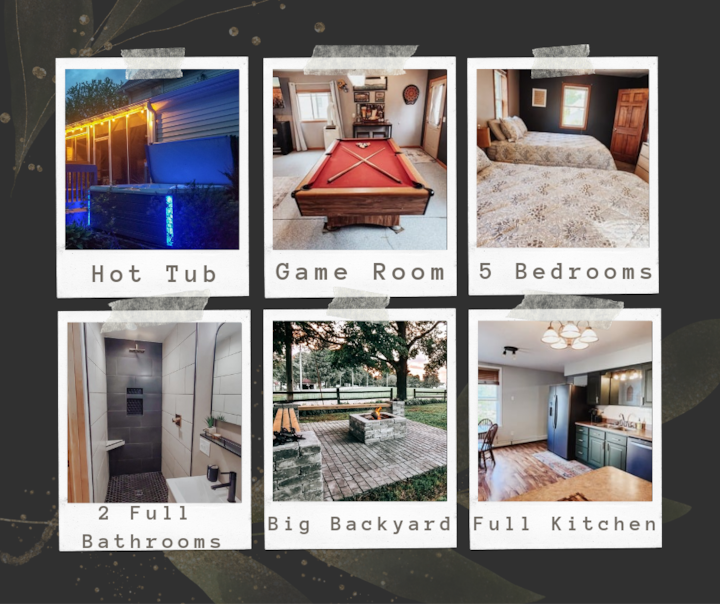 Hot Tub+Game Room-The Hangout XL