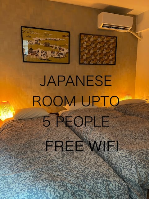 Japanese Cozy Room up to 5 ppl - Shinjuku 2nd Stop