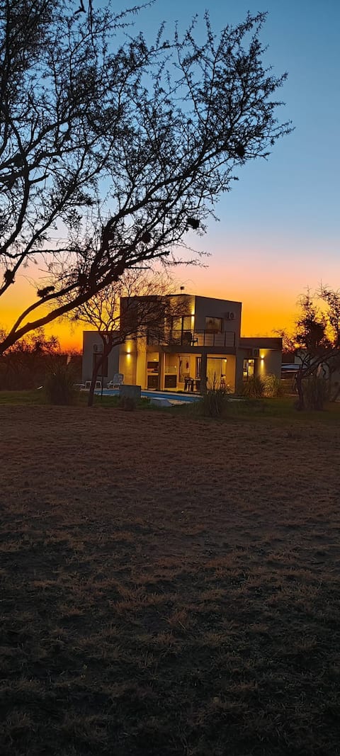 House with a desired view in the mountains.