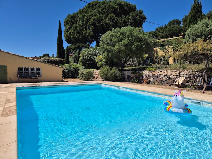 Maison Provençale Vue Mer, Grand Jardin Et Piscine - Ollioules