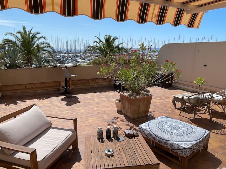 Superbet2 Au Port Grande Terrasse De 50m2 Vue Mer - Hyères