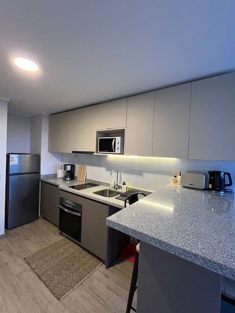 Popular Airbnb listing: Studio with Balcony, Parking, Shopping, UFRO Stadium in Temuco