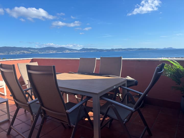 Desconectaengalicia ÁTico Miraflores 2 Con Piscina - Portonovo