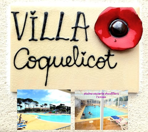 Villa Coquelicot with year-round heated pool