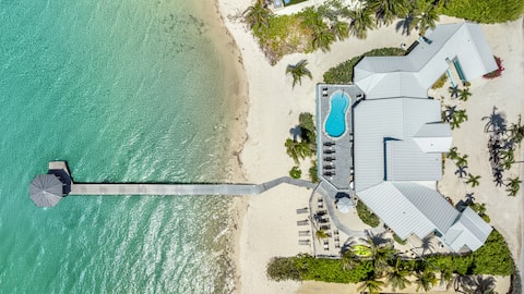 Lux Oceanfront Villa w/ Heated Pool & Private Dock