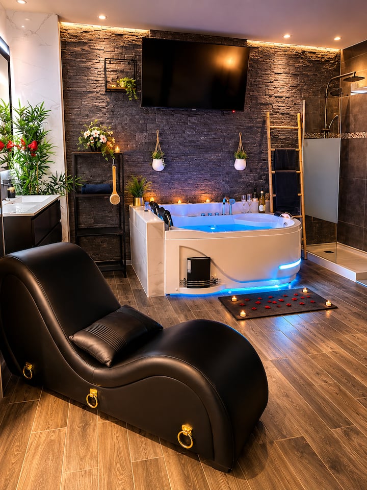 La Suite Couple Climatisé Jacuzzi Perpi Parking - Perpignan