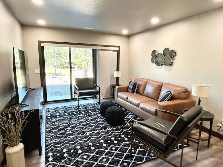 The couch is a sofa sleeper, bedding in located in the tv stand. 