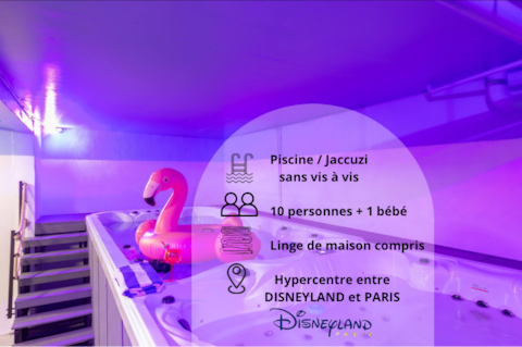 Villa with Heated Pool & Jacuzzi Porte de Paris