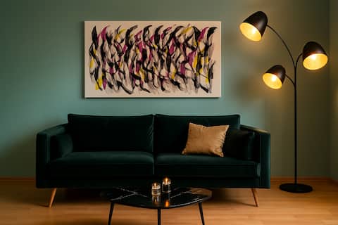 Top Airbnb: Spacious design floor – 15 min. to airport & parking in Westend