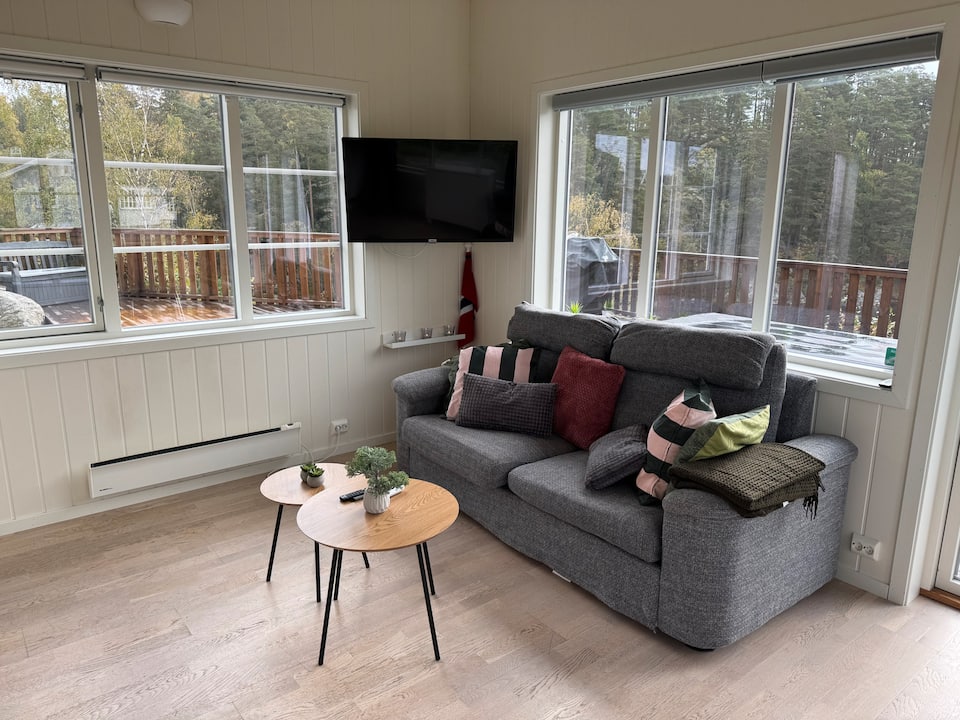 Living room at the cabin