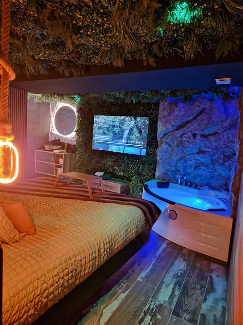 "Apartment "La Cabane" with a spa bath