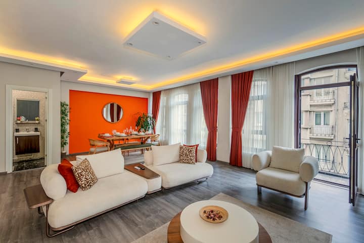New!4br/3ac,balcony,perfect Location@taksim Square - Stambuł