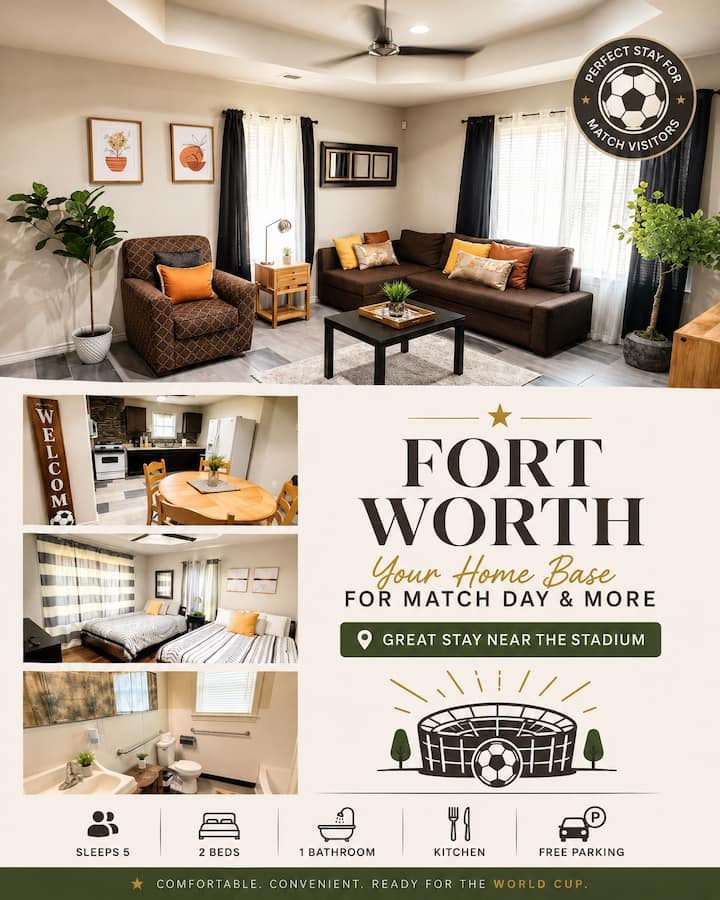 World Cup Ready & Central Fort Worth Stay - Fort Worth, TX