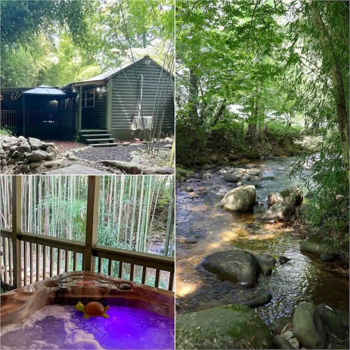 Bamboo Patch Creekside Cabin - New No Cleaning Fee - Cosby, TN