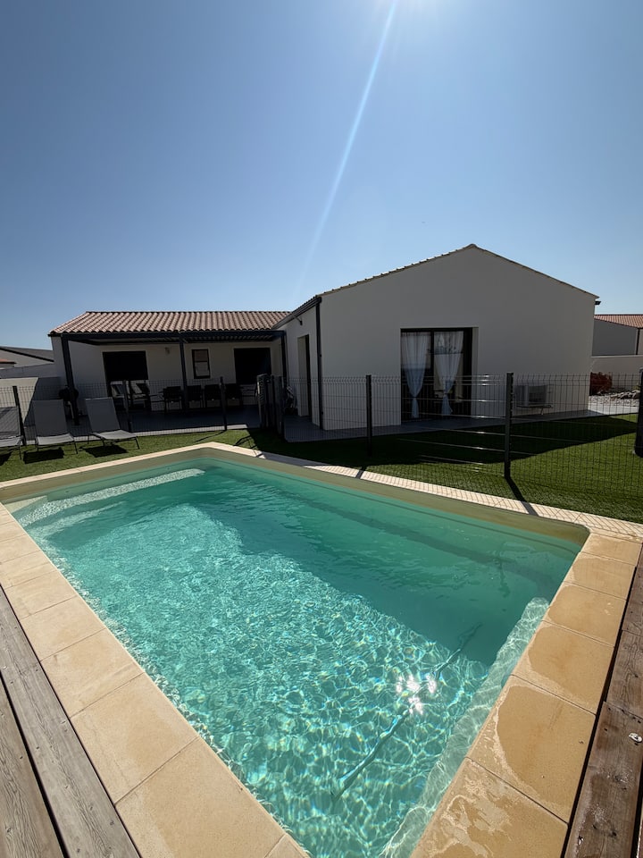 Flokélau - Maison Neuve Avec Piscine 10 Pers. - Charron