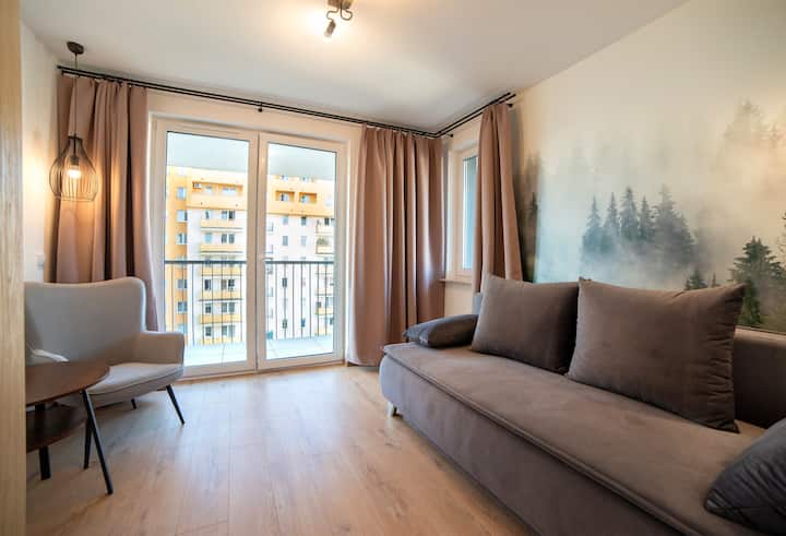 Nowoczesny Apartament, Dwa Pokoje, Kuchnia Parking - Krakau