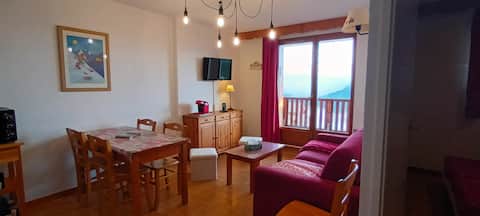 Popular Airbnb listing: 39 m2 apartment for 6 people, Les Gentianes in Puy Saint Vincent