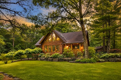 Nordic Spa Log Cabin: Sauna, Cold Plunge & Theater