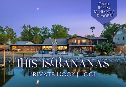 Lakeside Retreat with Pool, Game Room & Family Fun