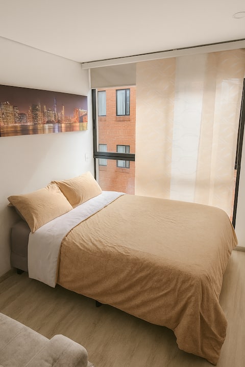 Anuncio de Airbnb popular: New Loft near Corferias, US Embassy, Agora. en Bogotá Distrito Capital Municipio
