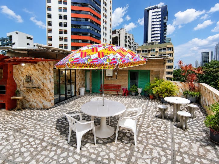 Cobertura/terraço 2 Qd Do Mar - Boa Viagem