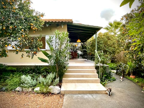 Top Airbnb: "Kumquat Villa" Kalamata beach in Δήμος Καλαμάτας