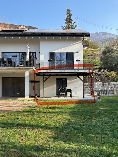 Apartment with garden Cossogno - Lake Maggiore