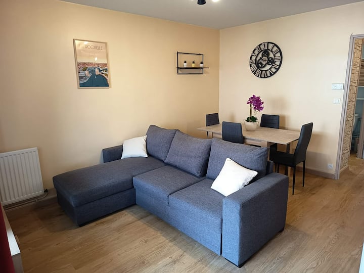 Grand T1 Cosy 40m² Proche Plage - Quartier Minimes - La Rochelle