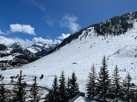 Cozy ski in ski out apartment in Candanchú